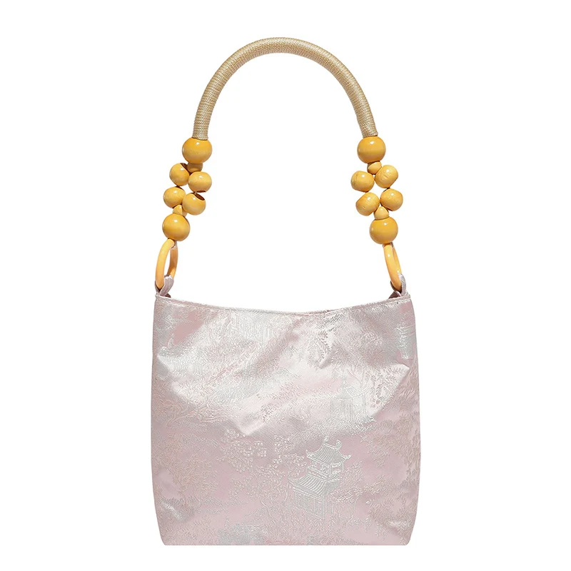 Elegante Handtasche mit Bambusgriff