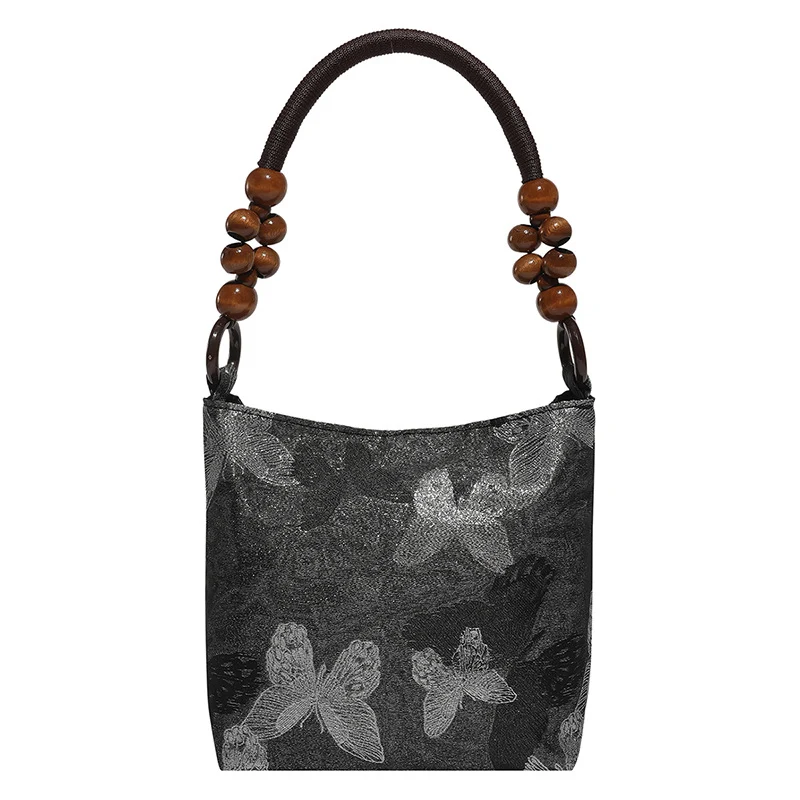 Elegante Handtasche mit Bambusgriff