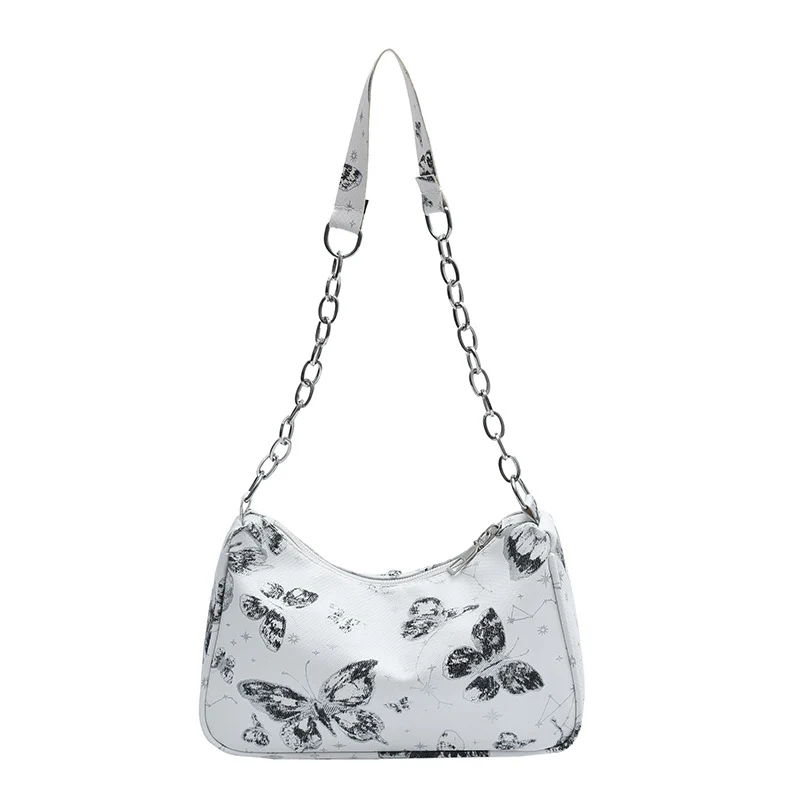 Butterfly Print Designer Hobo Tasche
