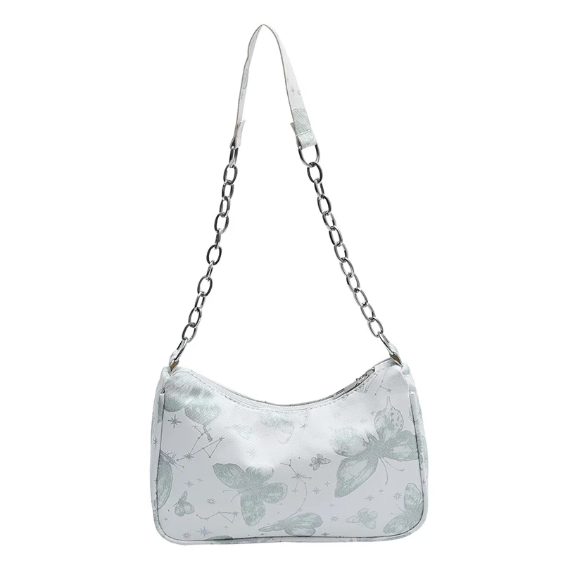Butterfly Print Designer Hobo Tasche