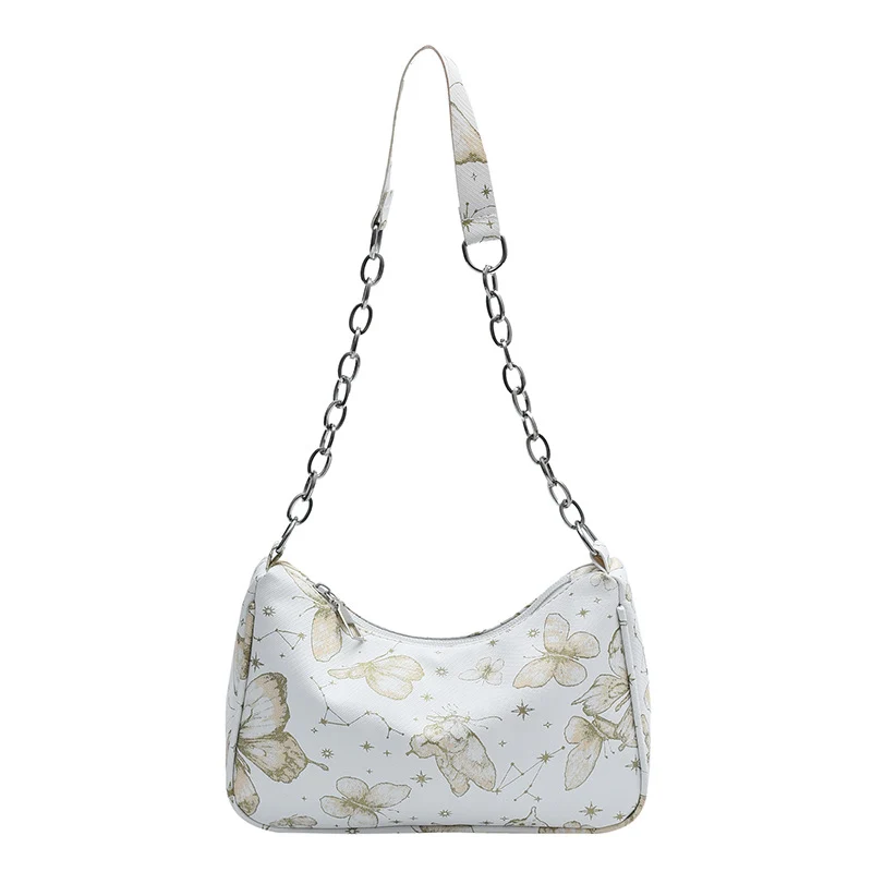 Butterfly Print Designer Hobo Tasche