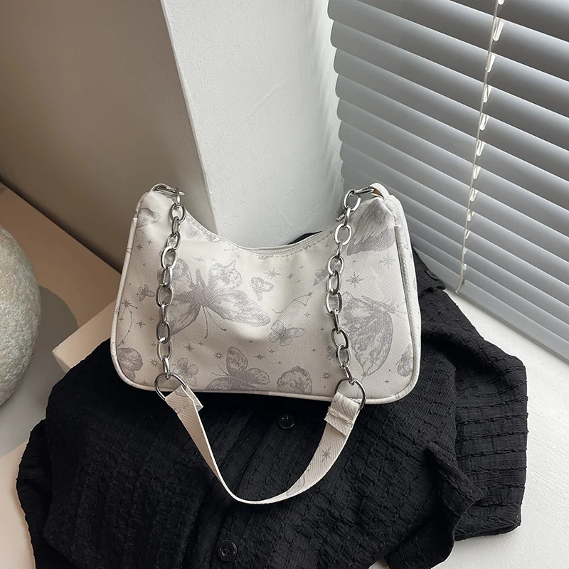 Butterfly Print Designer Hobo Tasche