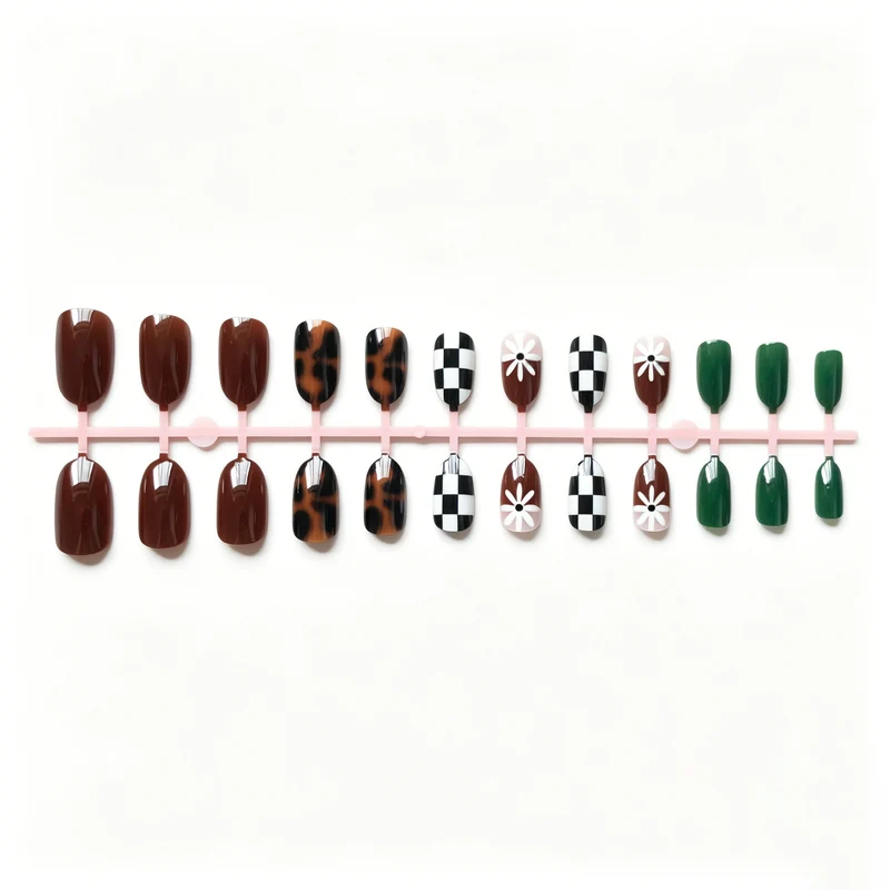 Künstlerisches gemischtes Muster Nagelkunst Set