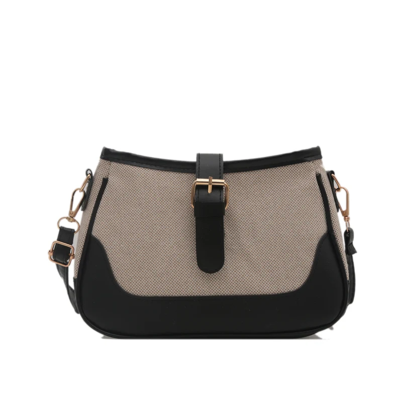 Strukturierte Canvas-Handtasche