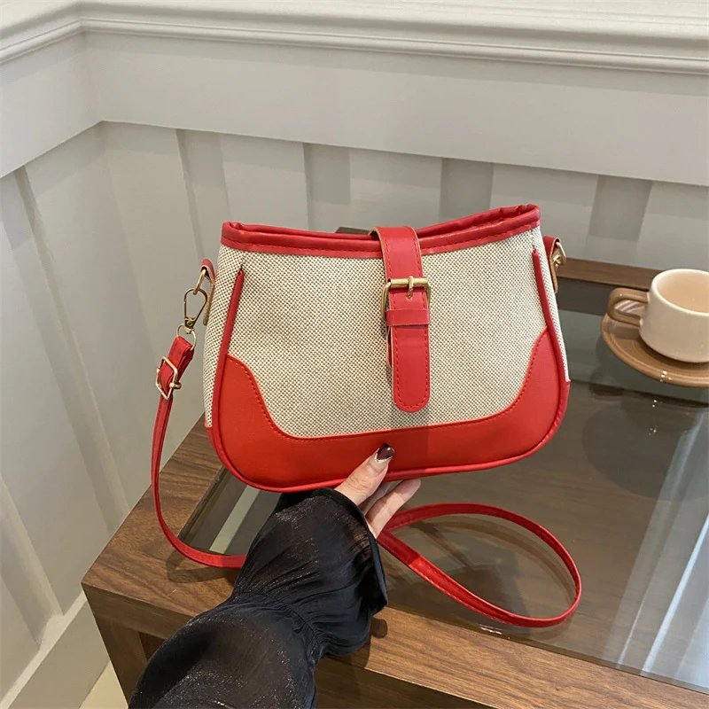 Strukturierte Canvas-Handtasche
