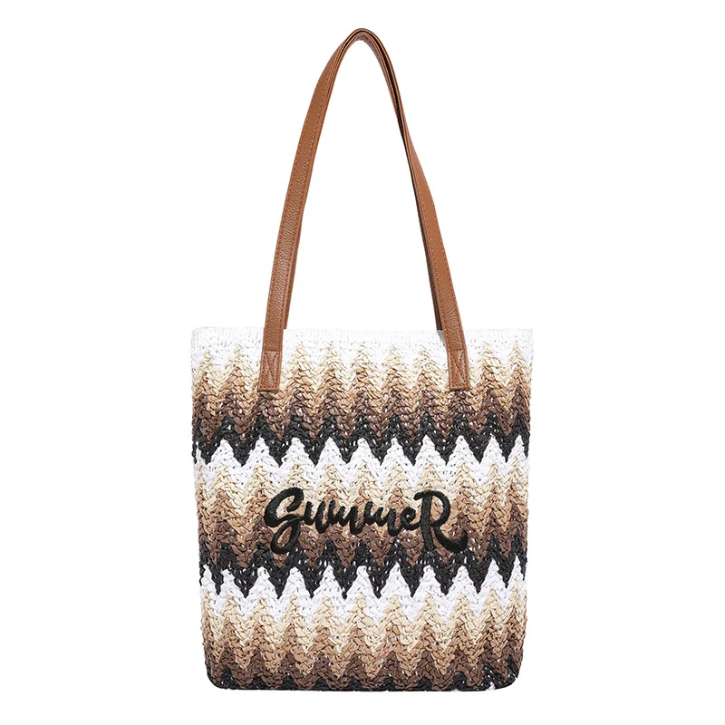 Boho Gewebte Strohtasche