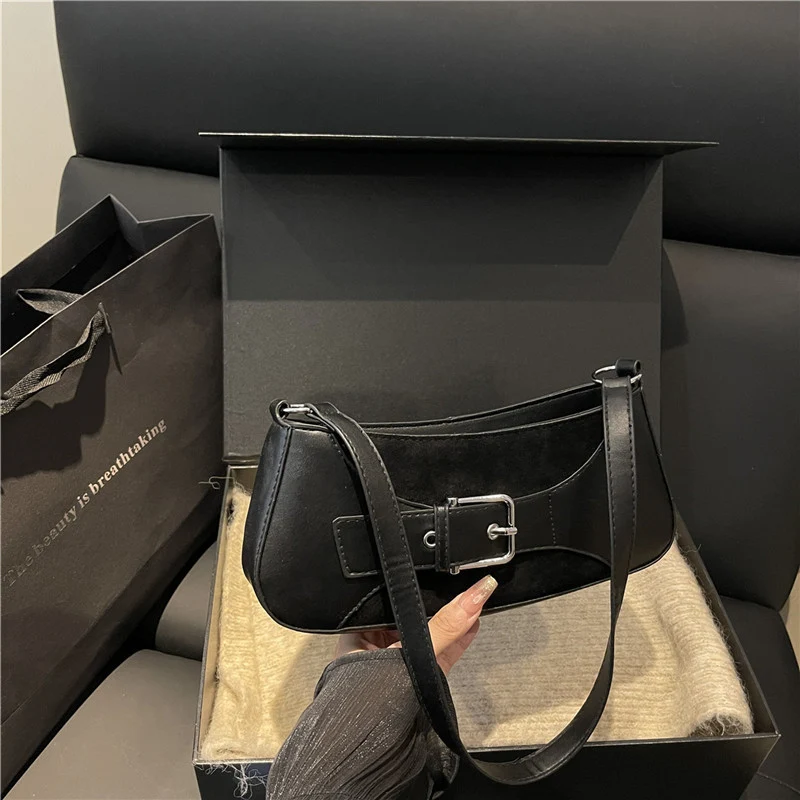 Buckle-Detail Schultertasche