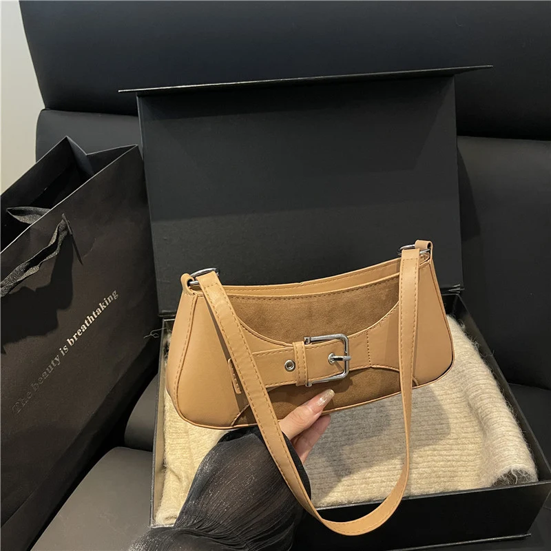 Buckle-Detail Schultertasche