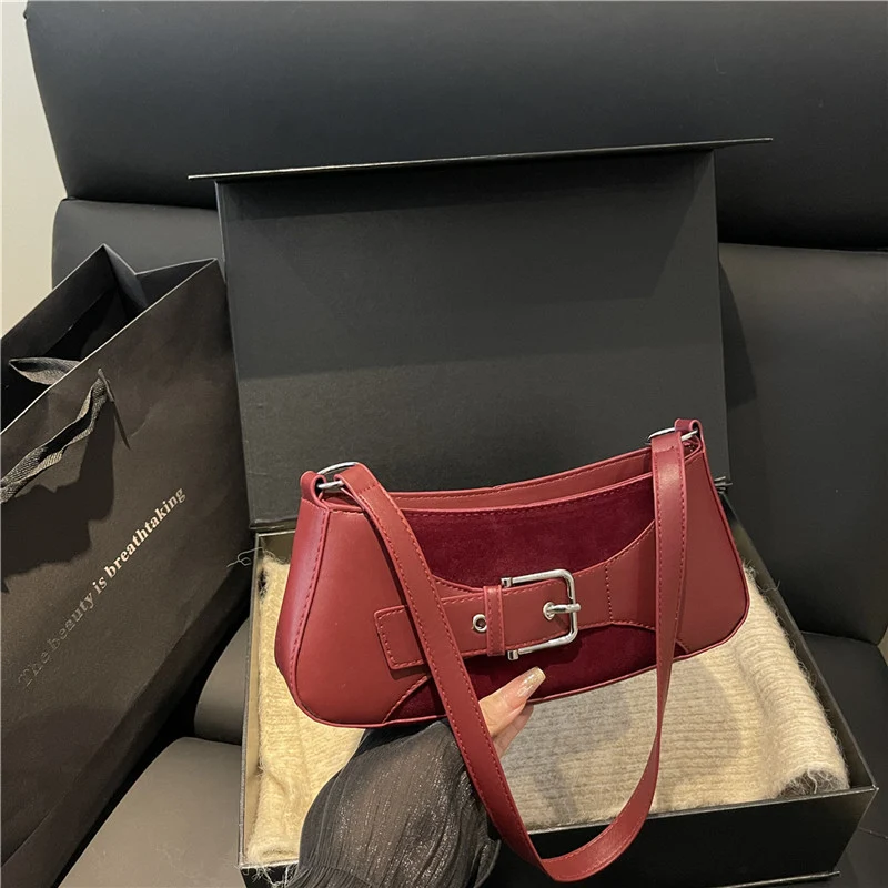 Buckle-Detail Schultertasche