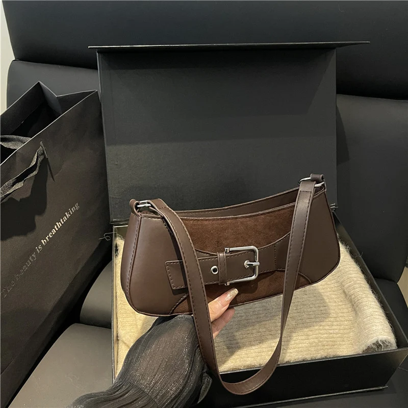 Buckle-Detail Schultertasche
