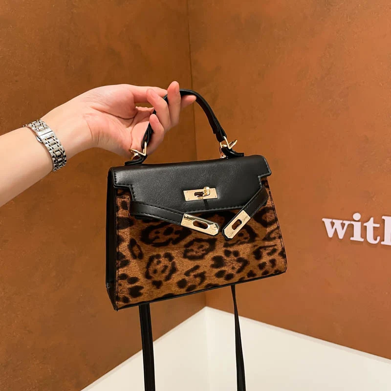 Tierdruck Strukturierte Handtasche