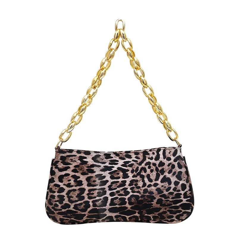 Tiered Abend Clutch mit Animal Print
