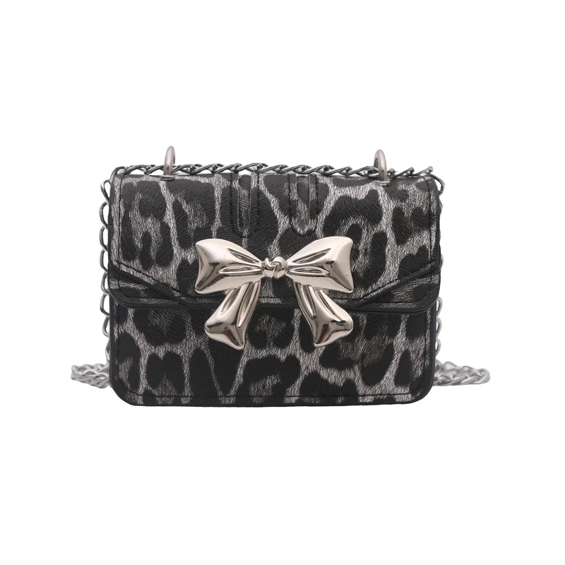 Tiered Animal Print Umhängetasche