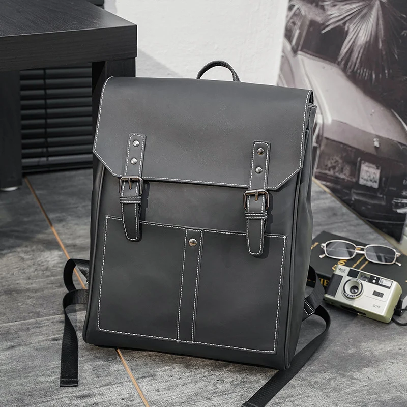 Vielseitiger Lederrucksack Skanto