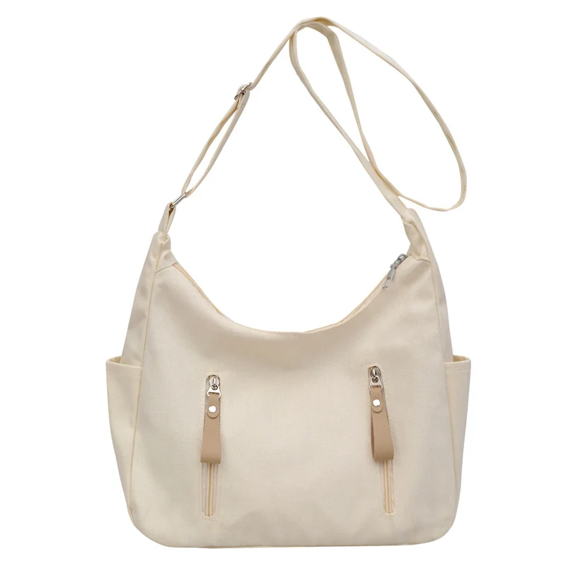 Lässige Mehrfachtaschen-Schultertasche