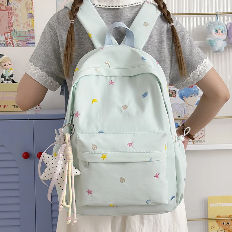 Gestickter Mond und Stern Rucksack Karnz