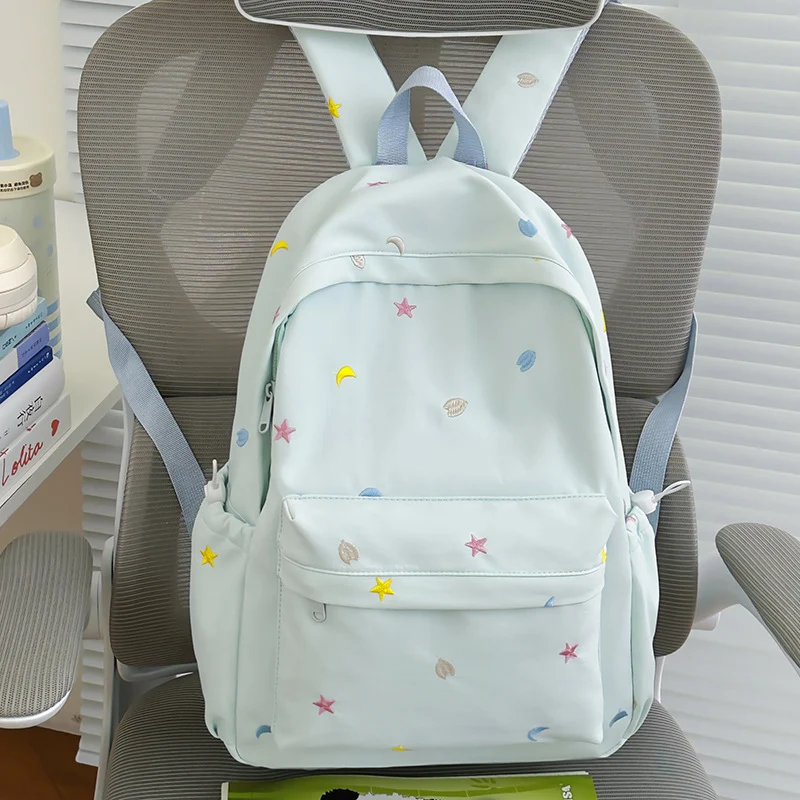 Gestickter Mond und Stern Rucksack Karnz