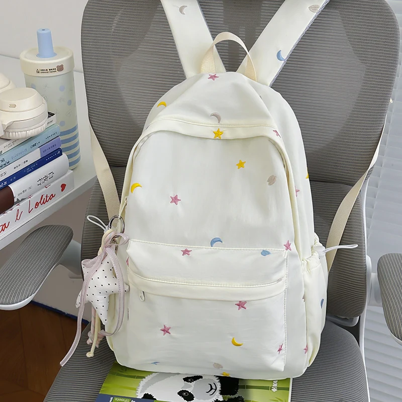 Gestickter Mond und Stern Rucksack Karnz