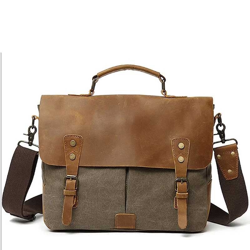 Robuste Active Bag aus strapazierfähigem Canvas und Skanto Leder
