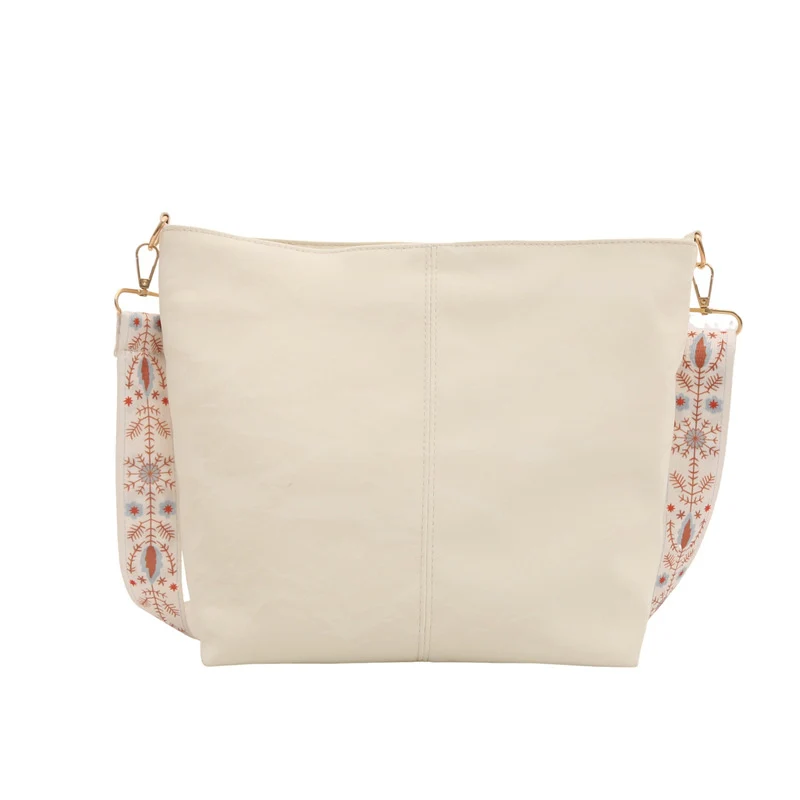 Lässige Canvas-Schultertasche