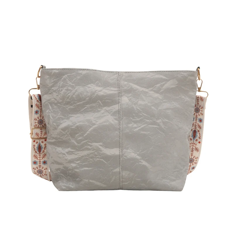 Lässige Canvas-Schultertasche