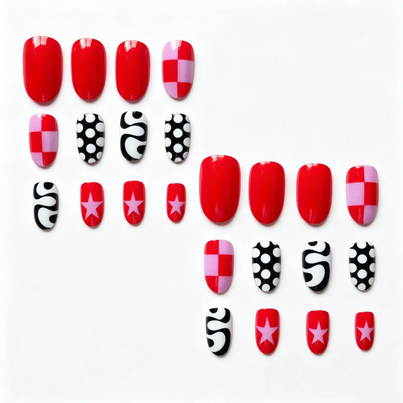 Künstlerisches Grafik-Nagelkunst-Set
