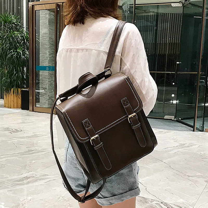 Strukturierter Leder-Rucksack