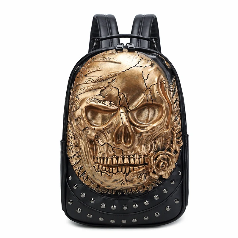Stilvoller Rucksack mit Totenkopf-Design Skanto