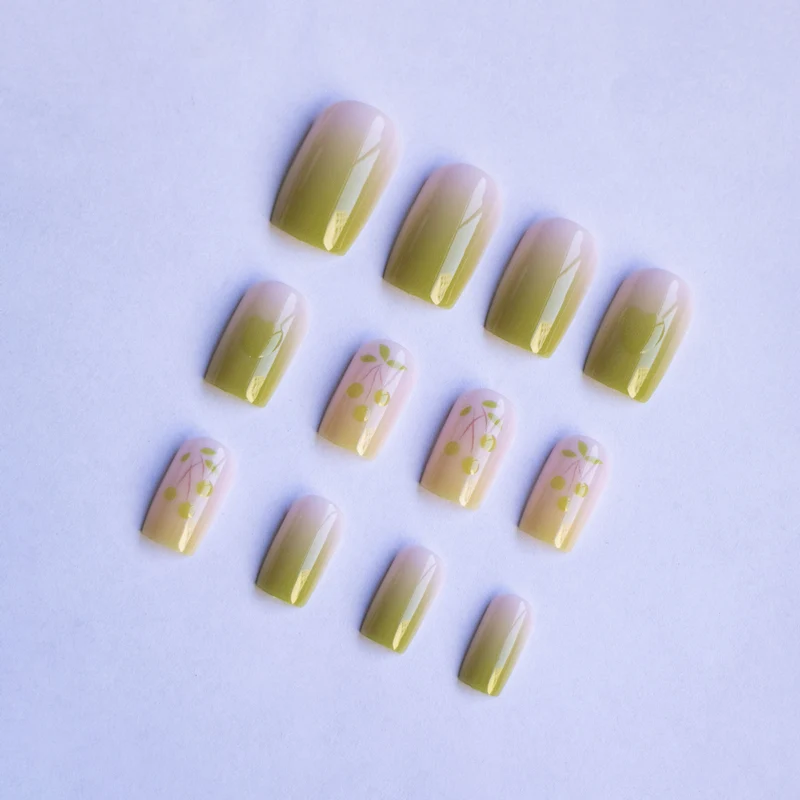 Künstlerisches Floral Ombre Nagelkunst-Set
