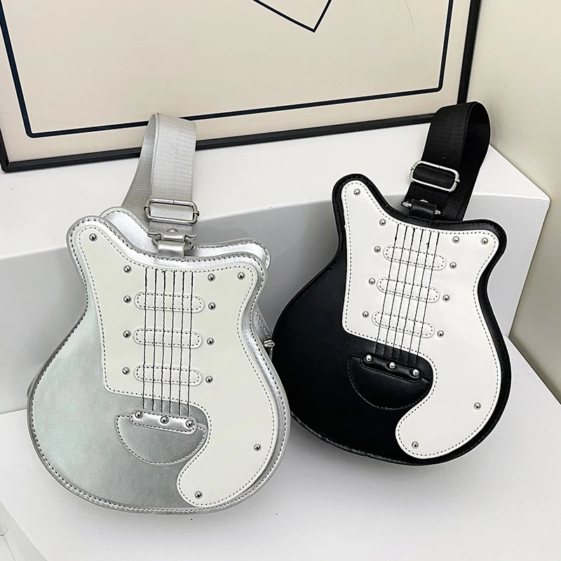 Guitar-förmige Umhängetasche