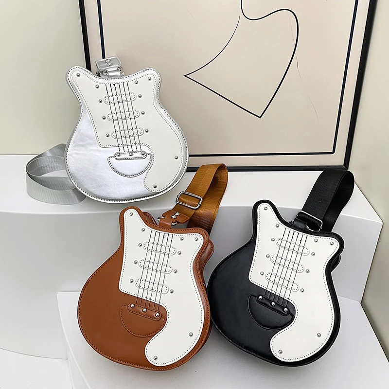 Guitar-förmige Umhängetasche