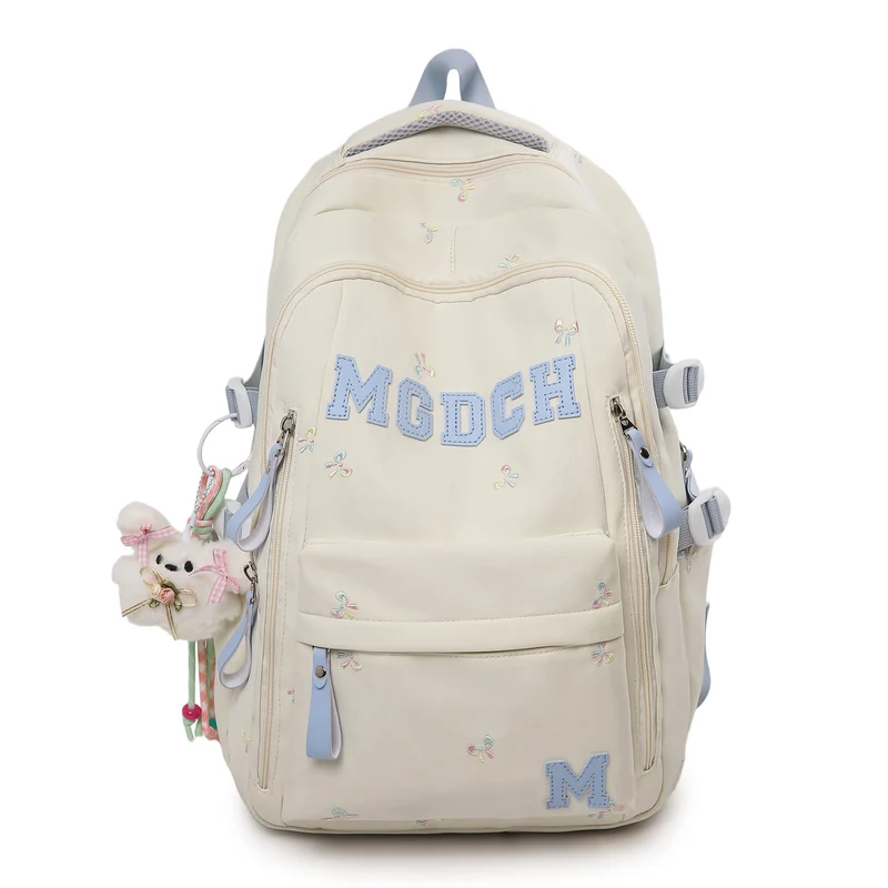 Bestickter Floral-gedruckter Rucksack Karnz