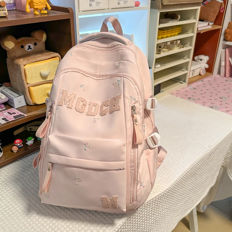 Bestickter Floral-gedruckter Rucksack Karnz