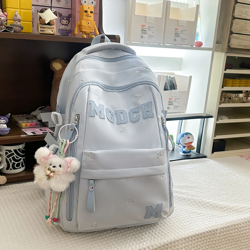 Bestickter Floral-gedruckter Rucksack Karnz