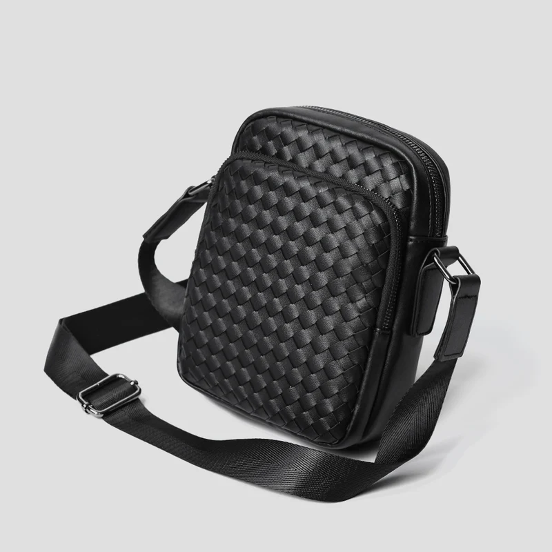 Praktische Umhängetasche mit geflochtenem Design Skanto