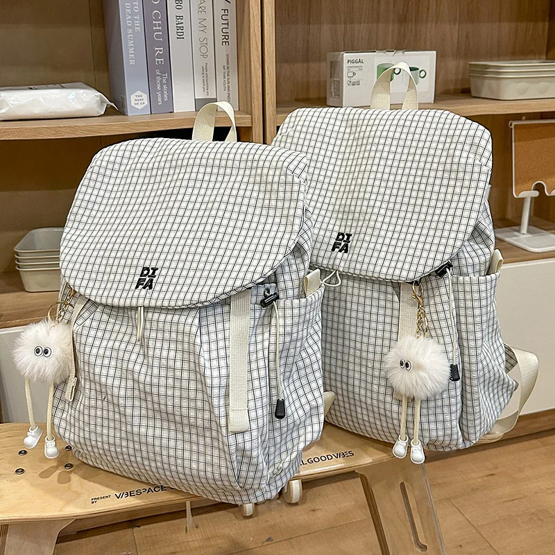 Langlebiger Multi-Taschen-Überprüfung Rucksack Karnz