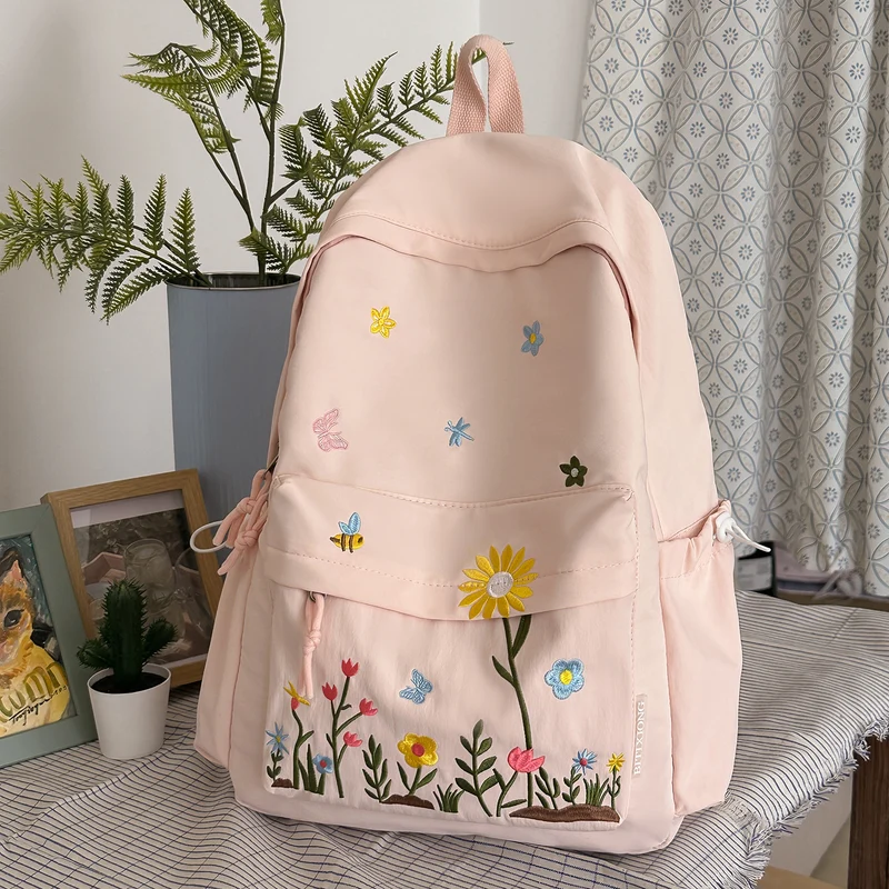 Floral Bestickter Rucksack Karnz 1791204649
