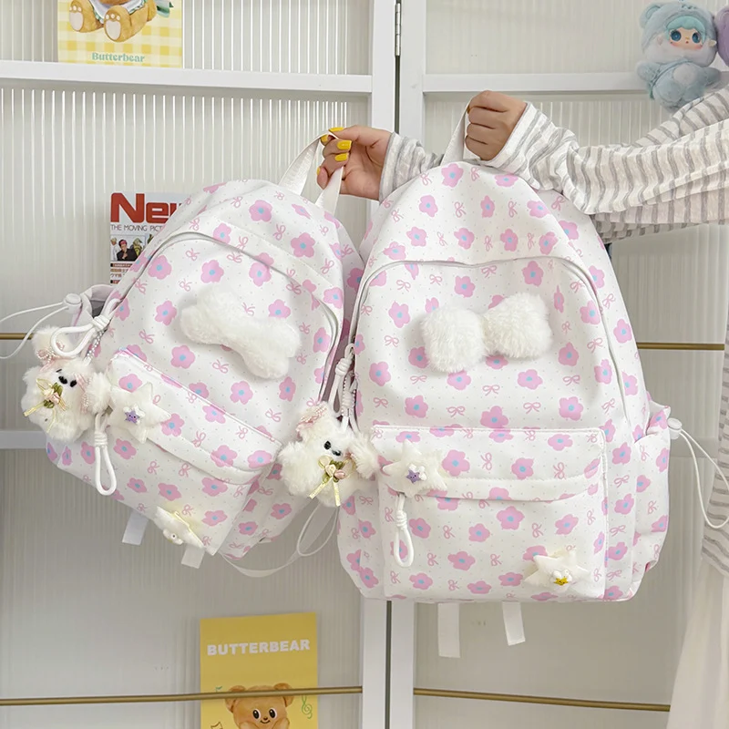 Blumenverzierte gemusterte Rucksack Karnz