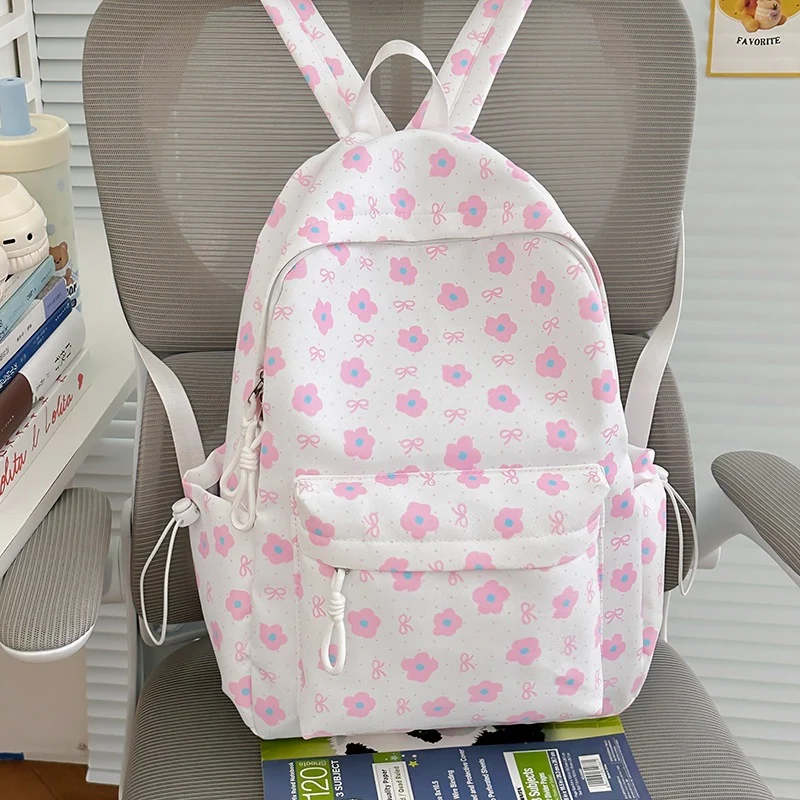 Blumenverzierte gemusterte Rucksack Karnz