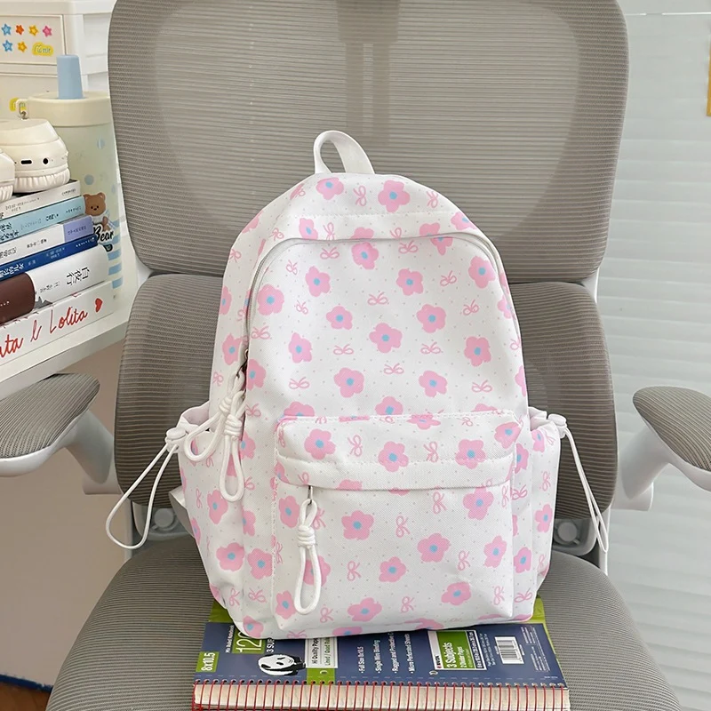 Blumenverzierte gemusterte Rucksack Karnz