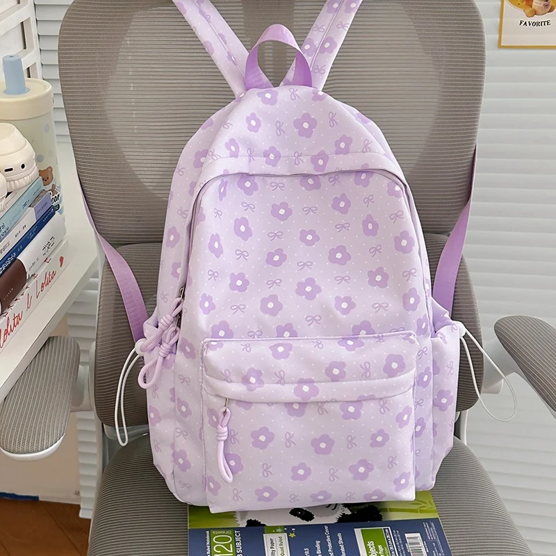 Blumenverzierte gemusterte Rucksack Karnz