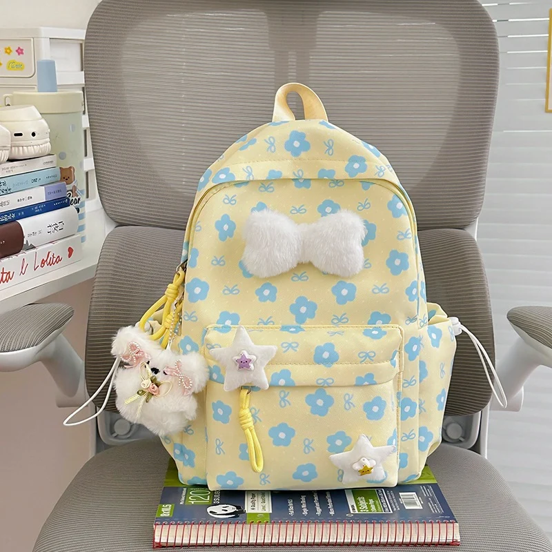 Blumenverzierte gemusterte Rucksack Karnz