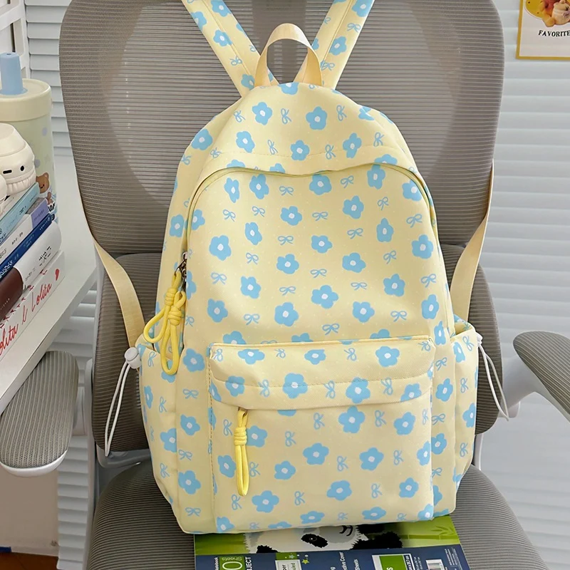 Blumenverzierte gemusterte Rucksack Karnz