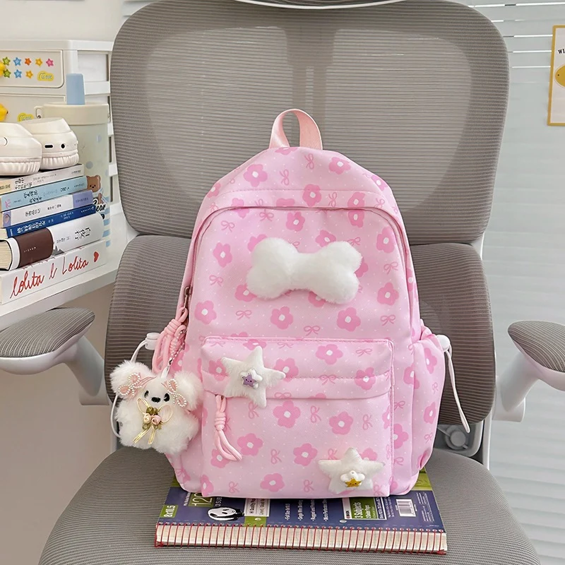 Blumenverzierte gemusterte Rucksack Karnz