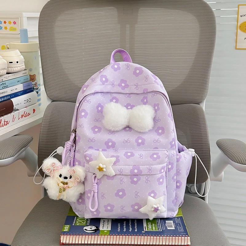 Blumenverzierte gemusterte Rucksack Karnz