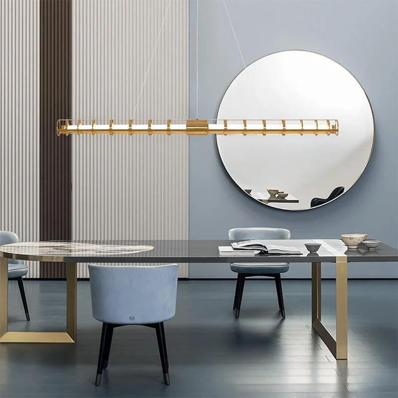 Moderne lineare Pendelleuchte