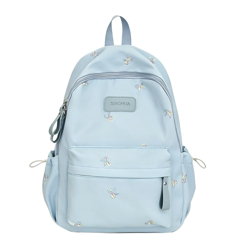 Bestickter Blumen-Detail Freizeit-Rucksack Karnz
