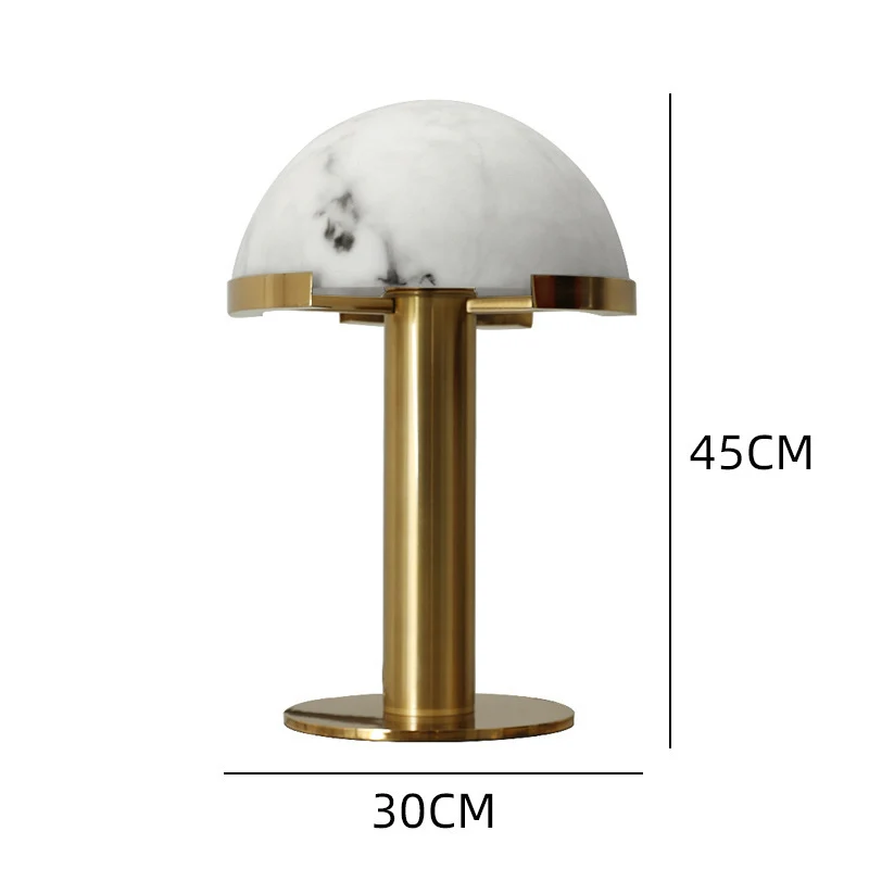 Moderne Marmorkuppel Tischlampe