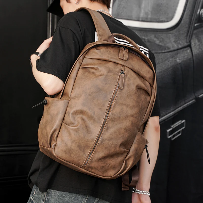Eleganter Rucksack aus strapazierfähigem Kunstleder mit multifunktionalen Fächern Skanto