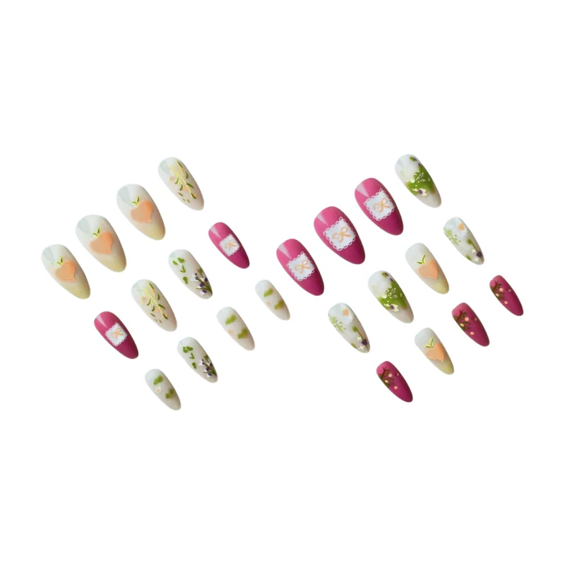 Künstlerisches Floral Nail Art Design Set